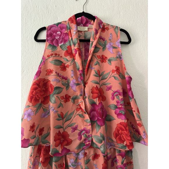 Vintage Victoria’s Secret Gold Label 3-Piece Lingerie Sleep Set Floral PS| LG - Picture 4 of 16